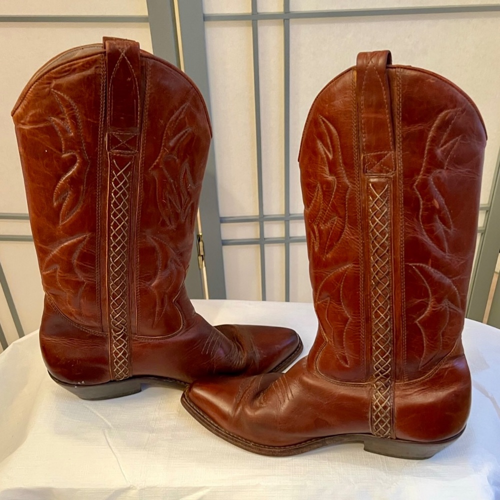 EUC Cole Haan Brown Leather Cowboy Boots! (Sz 8)